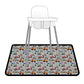 Bapronbaby Construction Zone Splash Mat - Waterproof Catch-All For Under High Chairs, Floors, Tables, Playtime Or Arts & Crafts