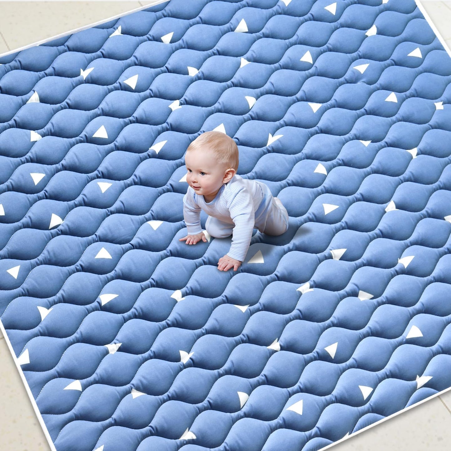 Premium Foam Baby Play Mat 79' X 63', Extra Large Soft Thicker Activity Playmats For Babies, Toddlers, Infants, Play & Tummy T
