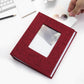 Vienrose Small Photo Album 4X6 Holds 200 Photos 2 Pack, Mini Baby Photo Album Linen Cover For Gifts Wedding Family, Red
