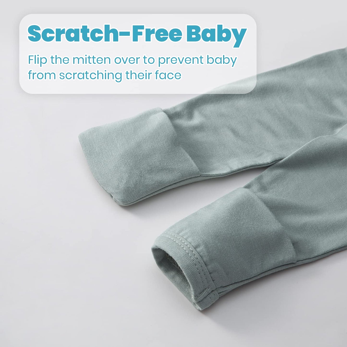 Newborn Baby Knotted Gown, Super Soft Silky Infant Sleeper, Baby Girl Sleep Gown With Mittens, Bow, Clip And Hat Set