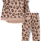 The Children'S Place,Baby Girls,And Toddler Long Sleeve Active Shirt And Pant, 2 Piece Outfit,Blush Leopard,5 Years