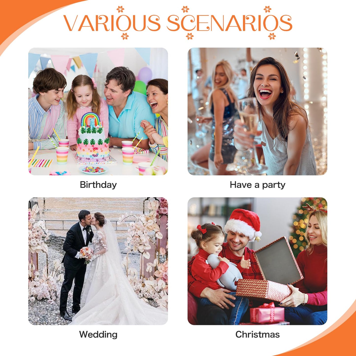 Funsveta Mother Baby Girls Flower Crown Flower Girl Headpiece Boho Little Wreaths For Weddings, Family Photography (Mother+Daugh