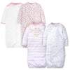 Gerber Unisex Baby Boy And Girls 4-Pack Sleeper Gown Castle Preemie
