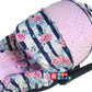7Pc Baby Boy Baby Girl Whole Set Of Infant Car Seat Cover Canopy Hat Nursing Scarf, 01At02