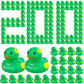 Deekin 12 Pcs Mental Health Rubber Duck Mental Health Awareness Green Ribbon Rubber Duck Mental Health Gifts Duck for Friend Fam