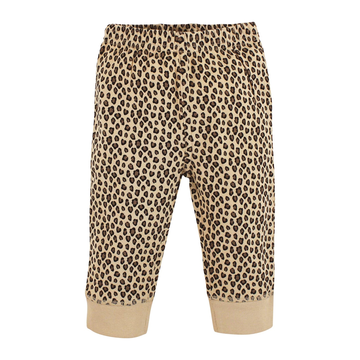 Hudson Baby Unisex Baby Cotton Pants And Leggings, Gold Heart Plaid, 3-6 Months