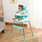 Amazon Brand - Supples 3-In-1 High Chair For Babies And Kids | Sea Green | Supports Up To 15 Kg Weight | Detachable & Portable |