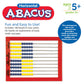 Learning Resources 2-Color Desktop Abacus, Red Frame, Color Coded, Math Concepts