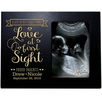Lifesong Milestones Personalized New Baby Sonogram Picture Frame For Boys And Girls Love At First Sight Ultrasound Photo Frame F