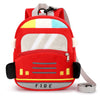mibasies Toddler Backpacks for Girls 2-4: Cute Fire Truck Plush Backpack - 3D Animal Cartoon Mini Travel Bag -10 inch Backpack L