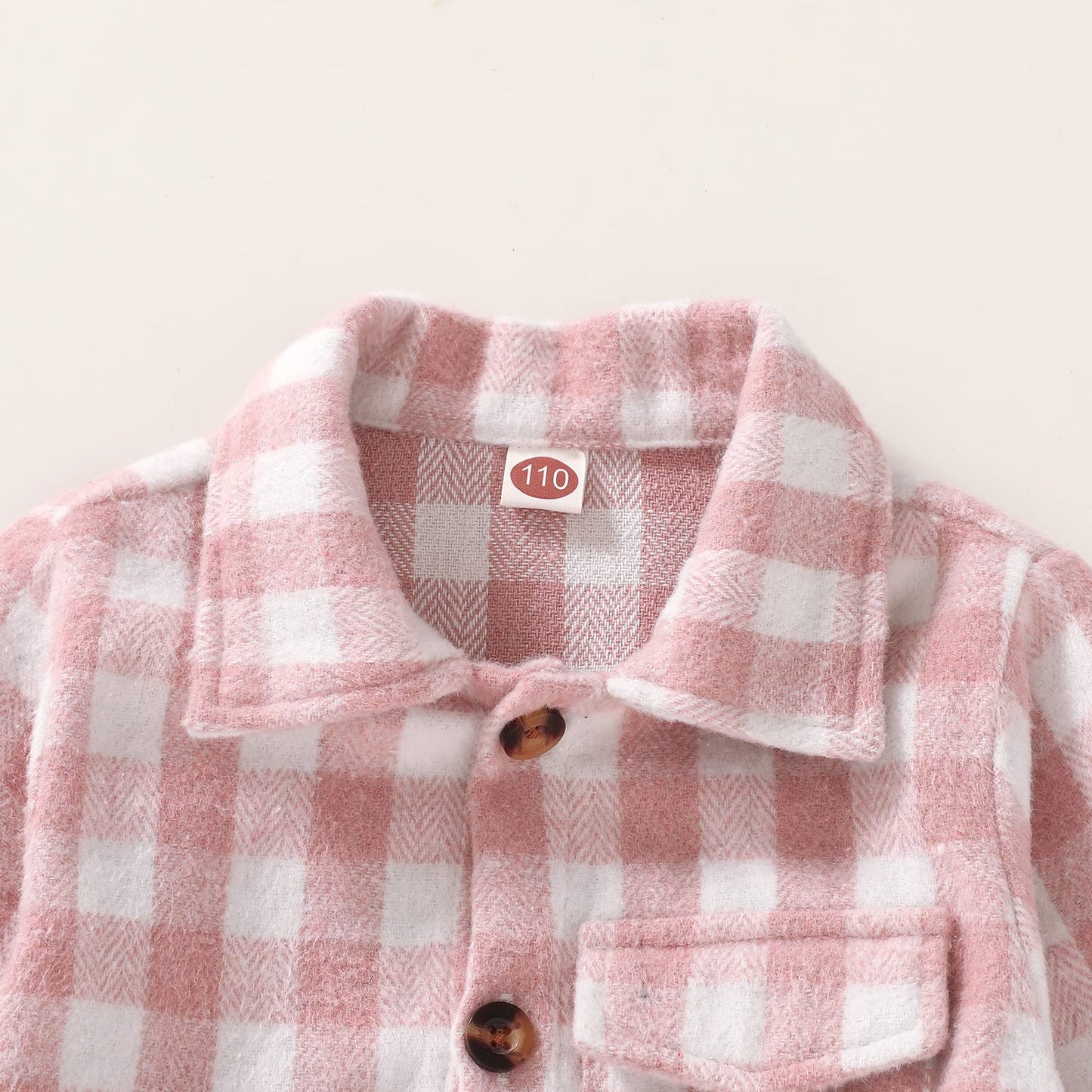 Kids Little Boys Girls Baby Long Sleeve Button Down Red Plaid Flannel Shirt Plaid Girl Boy Nb-6T(3-4T, Pink-A)