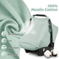 Muslin Car Seat Cover For Babies, Elstey Infant Carseat Canopy With Breathable Peep Window, Kick-Proof Baby Car Seat Covers For