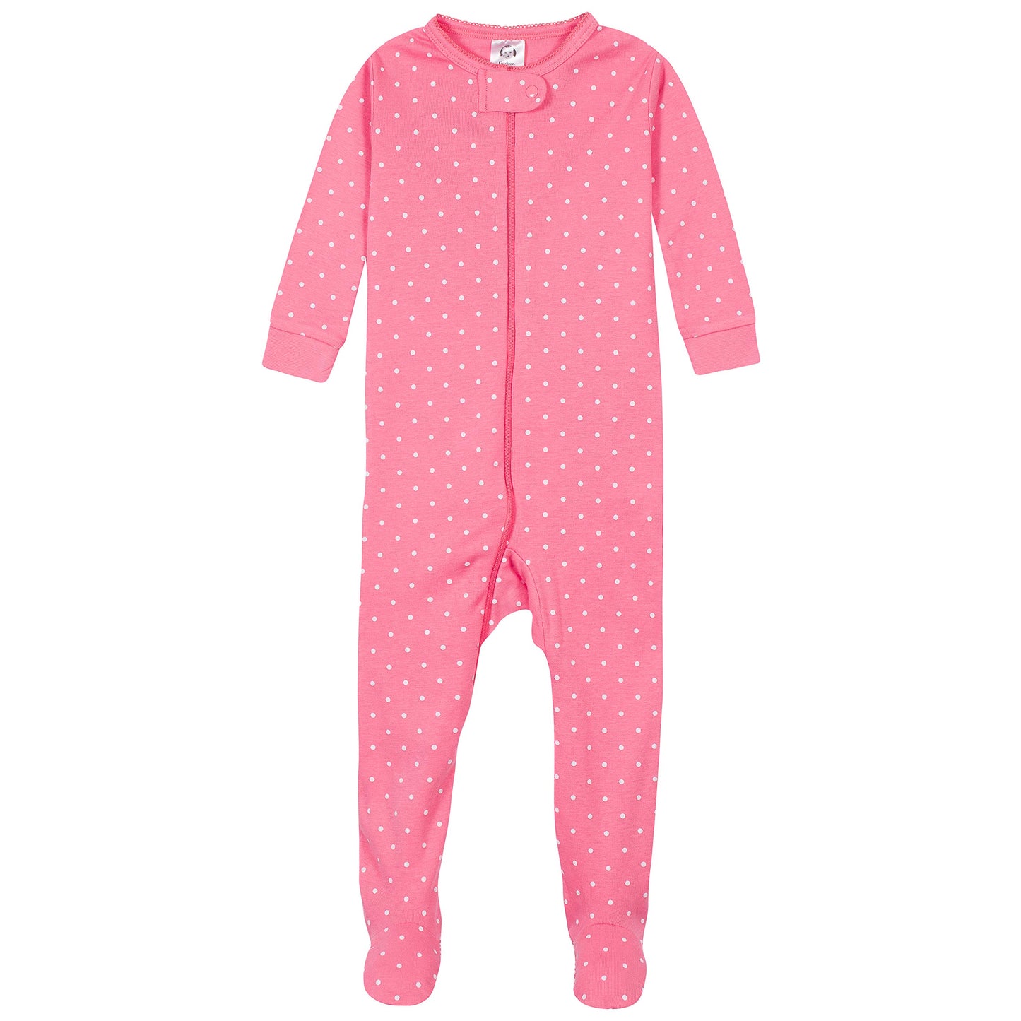 Gerber Baby Girls' 4-Pack Footed Pajamas, Unicorns Cats Pink, 24 Months