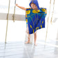 Jay Franco Marvel Eternals Ikaris Bath/Pool/Beach Hooded Poncho - Super Soft & Absorbent Cotton Towel, Measures 28 x 28 Inches (