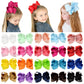 20Pcs Big 6 Inch Hair Bows For Girls Grosgrain Ribbon Toddler Hair Accessories With Alligator Clips For Toddlers Baby Girls Kids