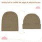 American Trends Baby Beanies For Boys Girls Newborn Infant Hat With Mittens Cute Cotton Hospital Hats For 0-6 Months 3 Pack Blac