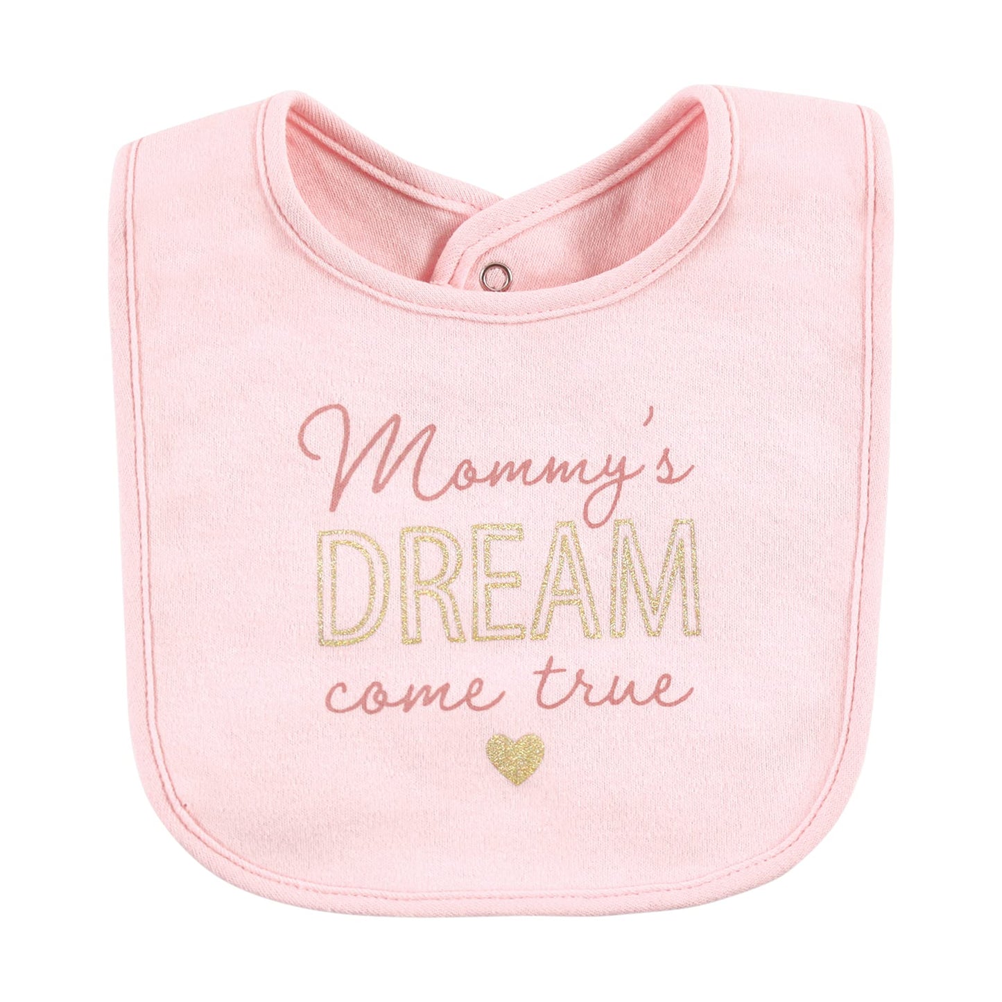 Hudson Baby Unisex Baby Cotton Bibs, Dream Come True, One Size