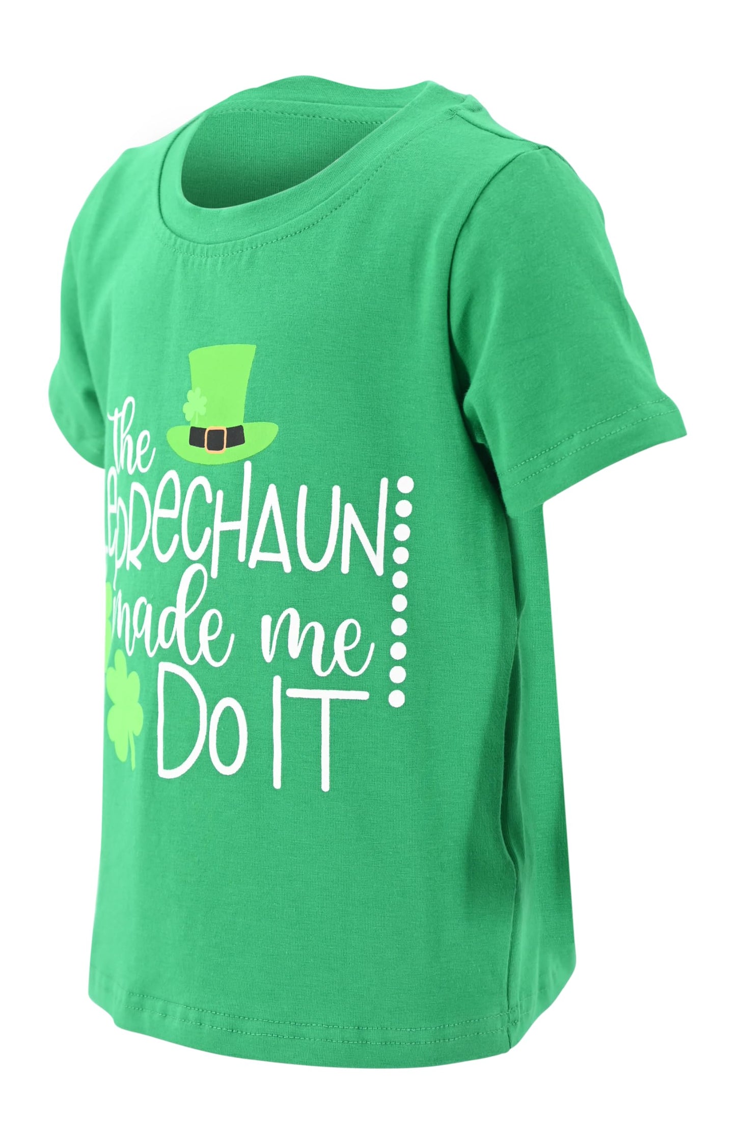 Unique Baby Boys The Leprechaun Made Me St Patricks Day T Shirt (12, Green)