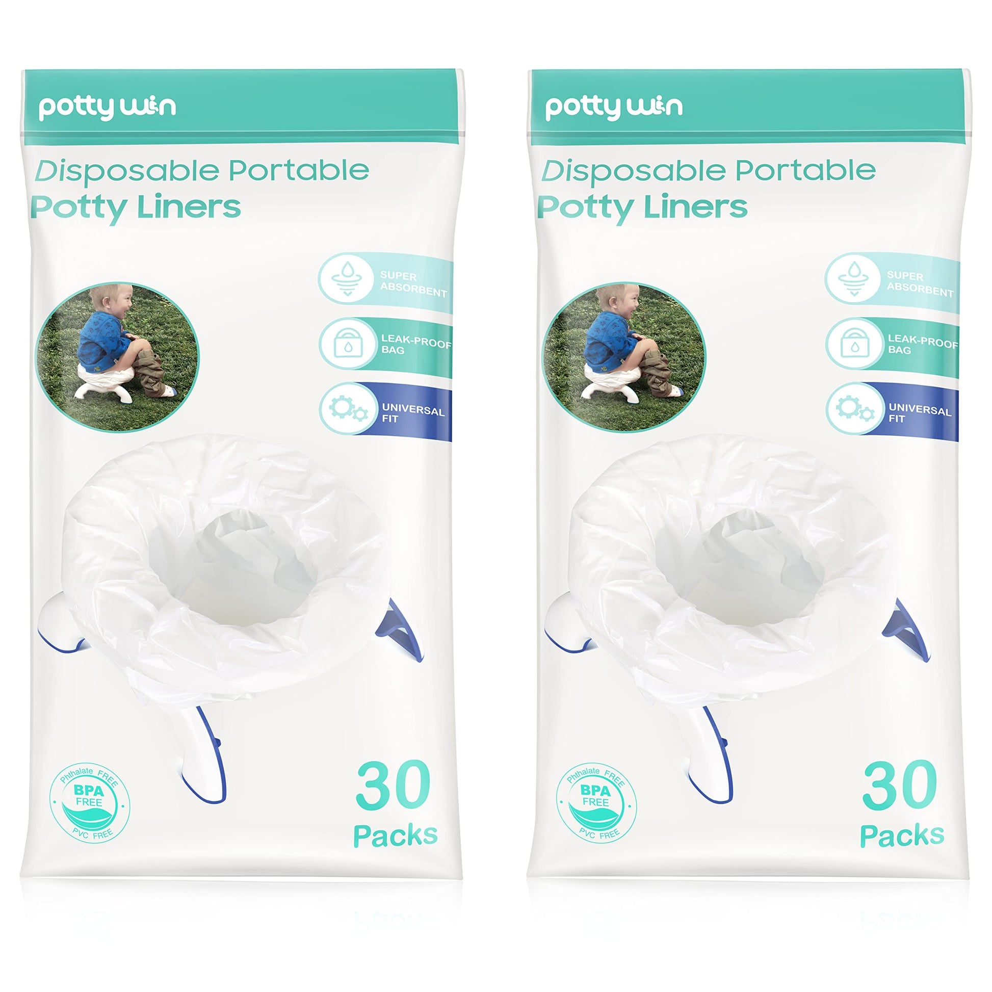 [60 Counts] Disposable Potty Liners Compatible With Oxo Tot 2-In-1 Go Potty, Potty Refill Bags For Toddler Travel, Universal Pot