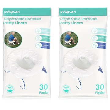 [60 Counts] Disposable Potty Liners Compatible With Oxo Tot 2-In-1 Go Potty, Potty Refill Bags For Toddler Travel, Universal Pot