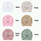 Cinaci 6 Pieces Super Stretchy Soft Baby Girl Turban Hats With Bow Knot Cute Newborn Nursery Hospital Caps Bonnets Beanies Headw