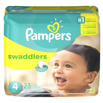 Pampers Swaddlers Diapers Size 4 - Jumbo Pack 23 Count