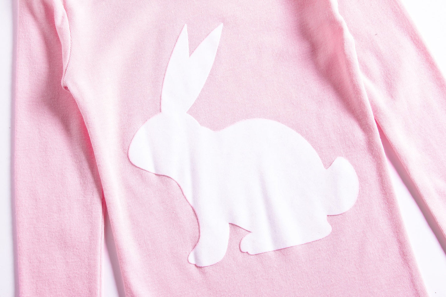 Little Girls Bunny Easter Pajamas 100% Cotton Pink Pjs Sleepwear Toddler Kid 3T