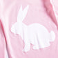 Little Girls Bunny Easter Pajamas 100% Cotton Pink Pjs Sleepwear Toddler Kid 2T