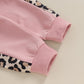Kupretty Baby Girl Fall Winter Clothes Toddler Outfit Letters Graphic Crewneck Sweatshirts Joggers Pants Set (Pink, 2-3 Years)