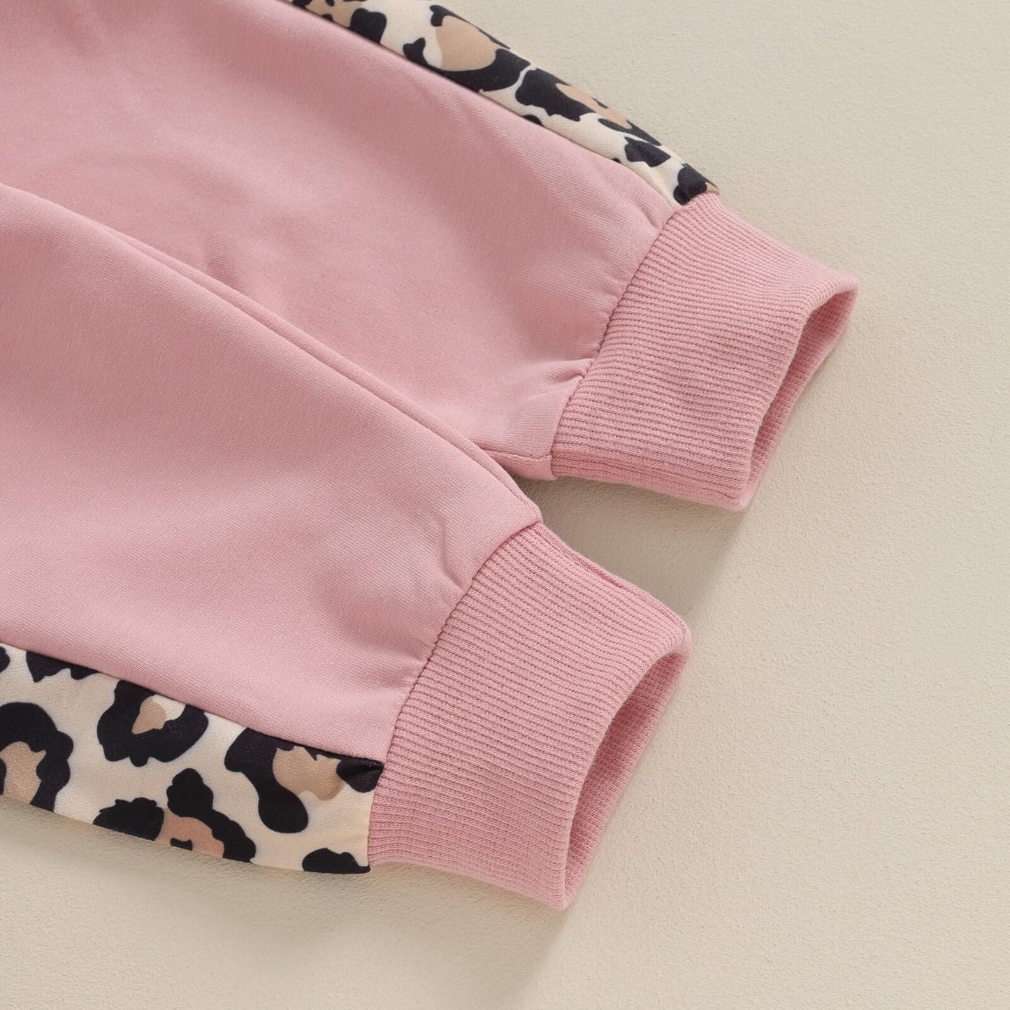 Kupretty Baby Girl Fall Winter Clothes Toddler Outfit Letters Graphic Crewneck Sweatshirts Joggers Pants Set (Pink, 6-12 Months)