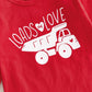 Newborn Boy Valentines Day Outfit Long Sleeve Letters Romper And Pants With Hat My First Valentines Day Baby Boy Outfit (V-Red,0