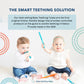 Baby Teething Tubes - Made in The USA Baby Teething Toys - Soft & Durable Infant Toys and Toddler Silicone Teether - 7 Inches, O