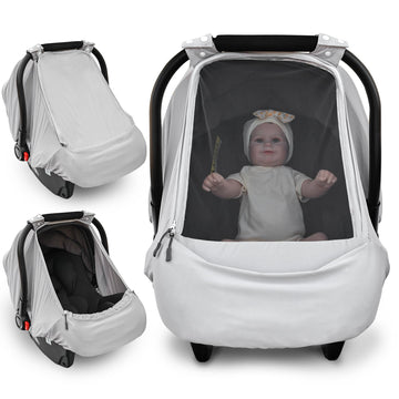 Baby Car Seat Cover,Sunproof Car Seat Canopy For Babies,Baby Boy Car Seat Cover, Baby Girl Car Seat Sun Shade Cover,Infant Carse