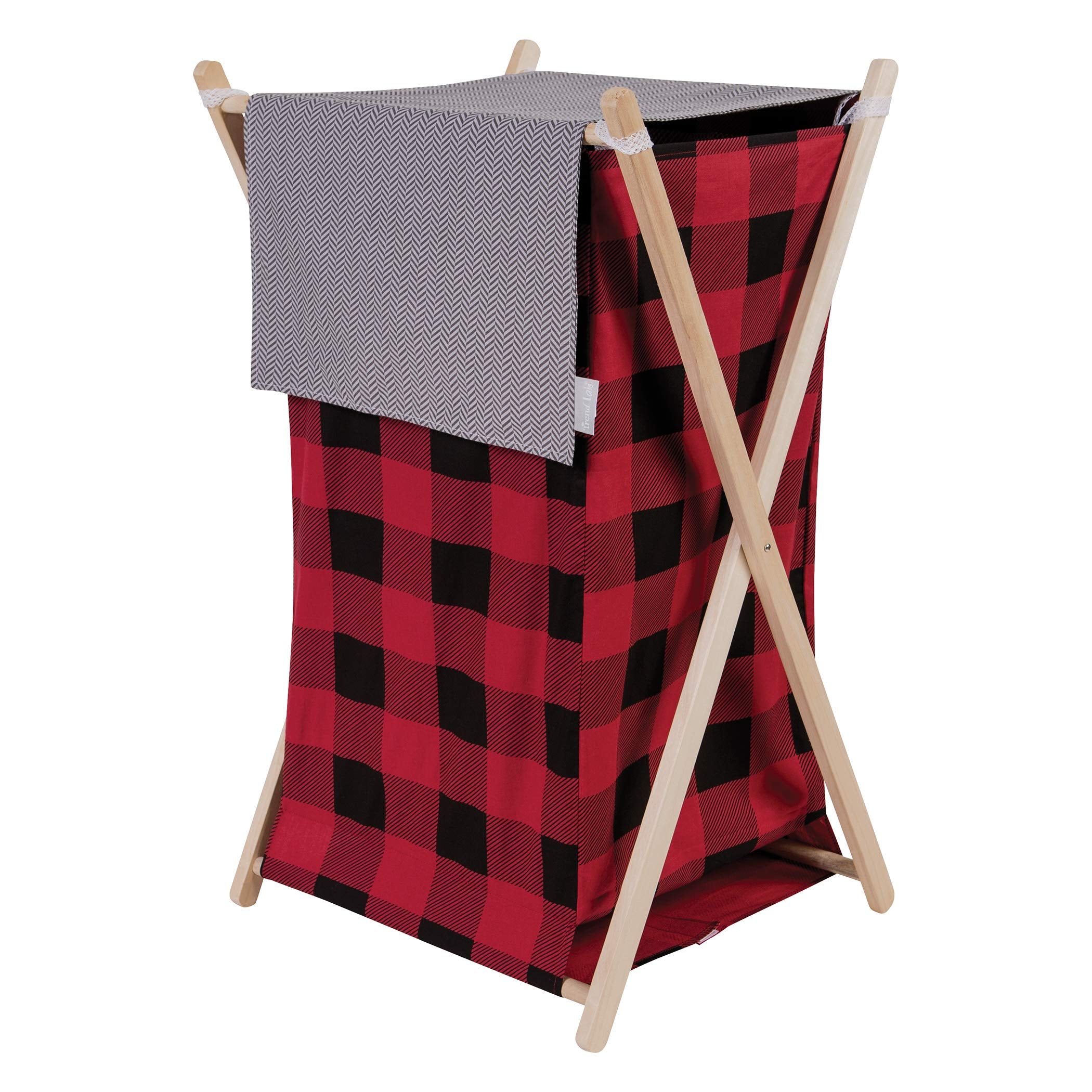 Trend Lab Red And Black Buffalo Check Hamper Sets, Multi – Cutebabybuy