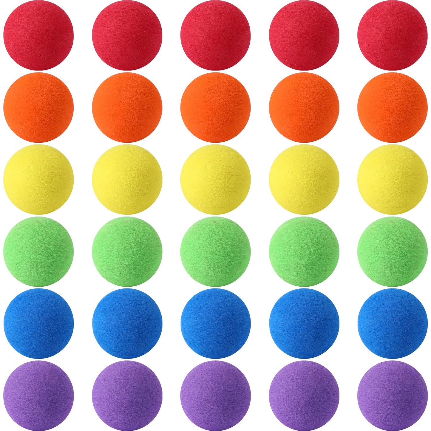 kymqlyw 30 Pcs Colourful Mini Soft Foam Balls Assorted Lightweight Mini Play Balls Sponge Balls for Crafts Birthday Party Favors