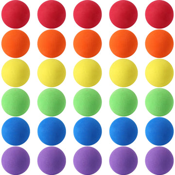 kymqlyw 30 Pcs Colourful Mini Soft Foam Balls Assorted Lightweight Mini Play Balls Sponge Balls for Crafts Birthday Party Favors