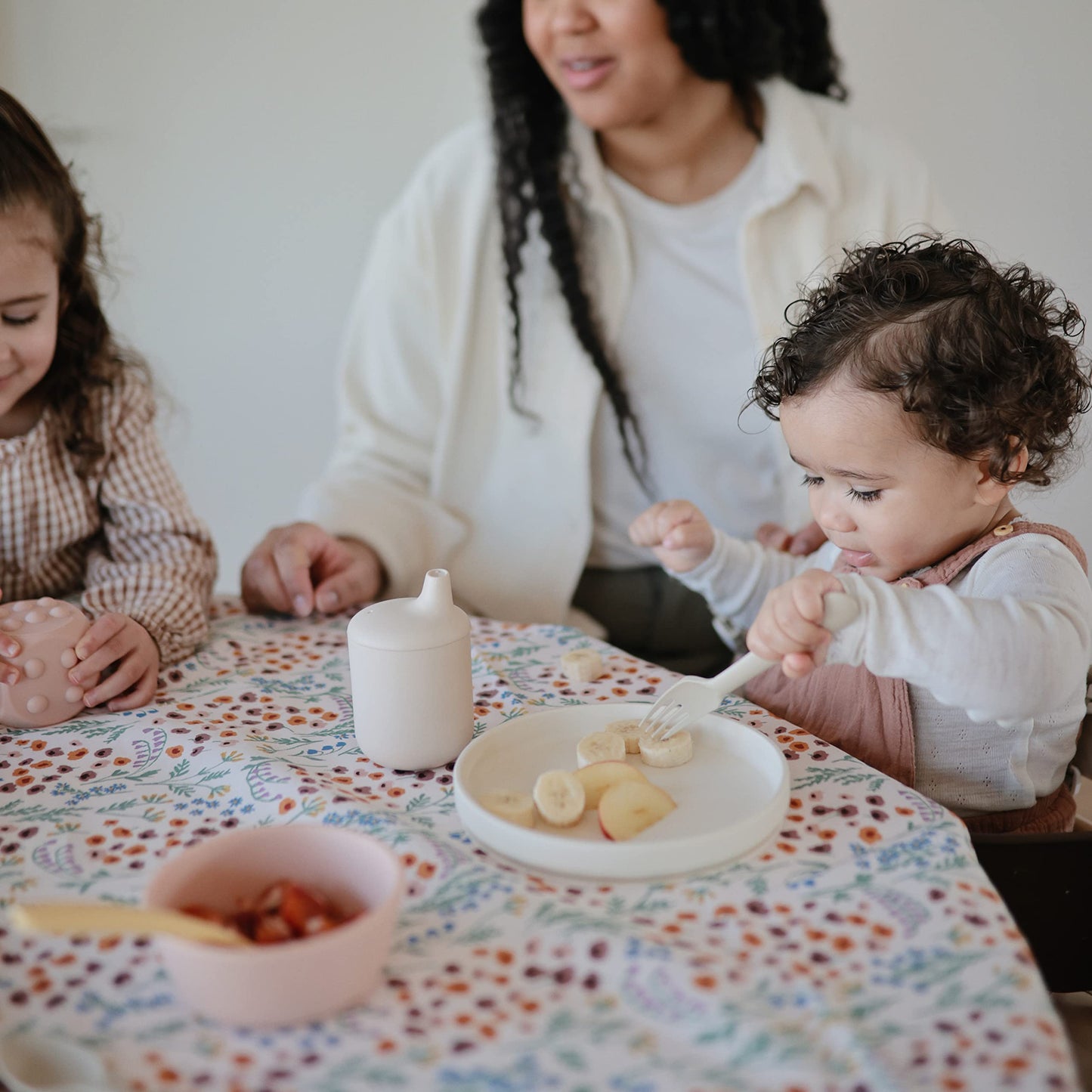Mushie Classic Silicone Suction Plate | Bpa-Free Non-Slip Design (Ivory)