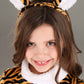 Girl'S Tigress Costume With Headband - Kid'S Tiger Jumpsuit - Child Jungle Cat Animal Halloween Costume Xl