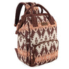 Wrangler Aztec Backpack Organized Daypack Travel Baby Bag With Stroller Strap And Side Bottle Pockets Wg2204-9110Br