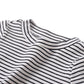 Baby Girls Boys Long Sleeve Tee Shirts Little Kids Cotton Striped Crew Neck Tops (White,12M)