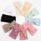 C?Llot 10 Colors Super Stretchy Soft Knot Baby Girl Headbands With Hair Bows Nylon Head Wrap For Newborn Baby Girls Infants Todd