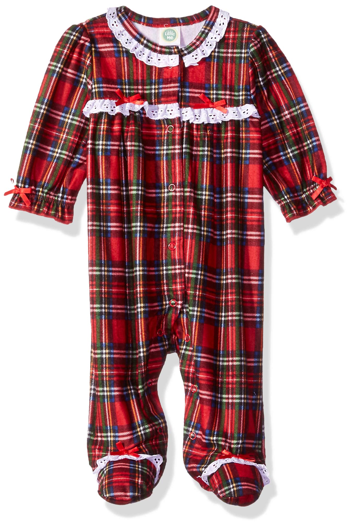 Little Me Baby Girl'S Christmas Plaid Pajamas Sleepwear, Christmas Plaid, 6 Months