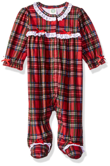 Little Me Baby Girl'S Christmas Plaid Pajamas Sleepwear, Christmas Plaid, 6 Months