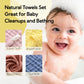 Mukin Colorful Baby Washcloths - Muslin Cotton Wash Cloths For Babies, Ultra Soft Newborn-Toddler-Infant-Child Washcloths Burp C