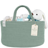 Kiddycare Diaper Caddy Organizer For Baby Nursery Basket With Handle Lid Nursing Caddy With Changing Table Organizer Cart Newbor