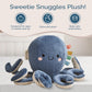 Itzy Ritzy Sweetie Snuggles Baby Plush Toy - Soft, Cuddly Stuffed Animal With Multiple Textures & Ribbons For Sensory Exploratio