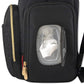 Modern Quilted Diaper Bag Backpack And Multipurpose Travel Drawstring Baby Bag - 3 Piece Set (Black)