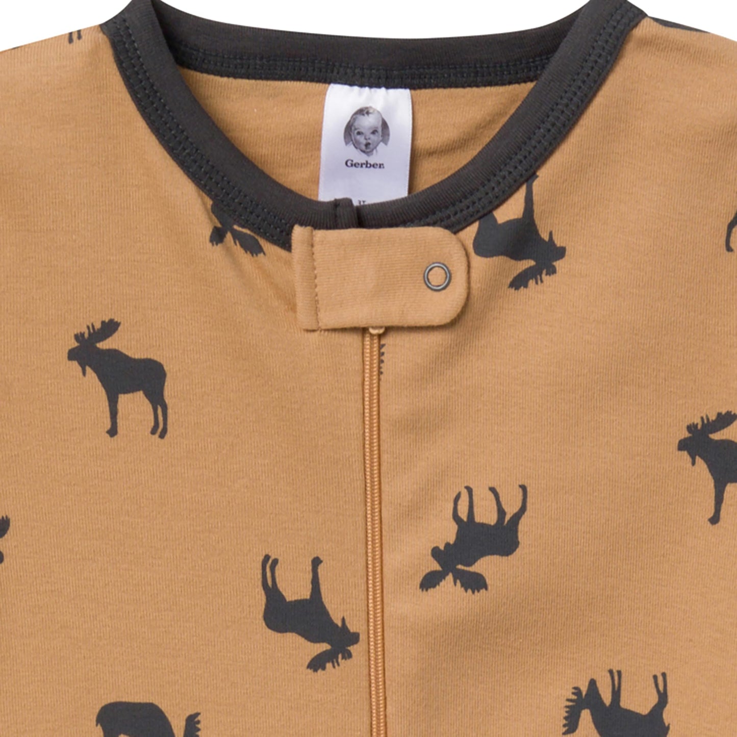 Gerber Toddler Baby-Boys 2-Pack Footed Pajamas, Moose