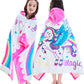 Voova & Movas Unicorn Towels With Hood Soft Thick Cotton For Age 3-10 Years | Absorbent Large Wrap| Cover Up | Perfect For Beach