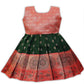 Pw Platypus World Baby Girls South Indian Traditional Pattu Pavadai Tapeta Silk Frock Dress (12 Years, KneeLength, Multicolor)